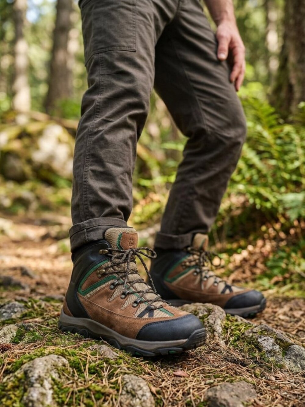 Lands' End Brown Waterproof Hiking Boot
